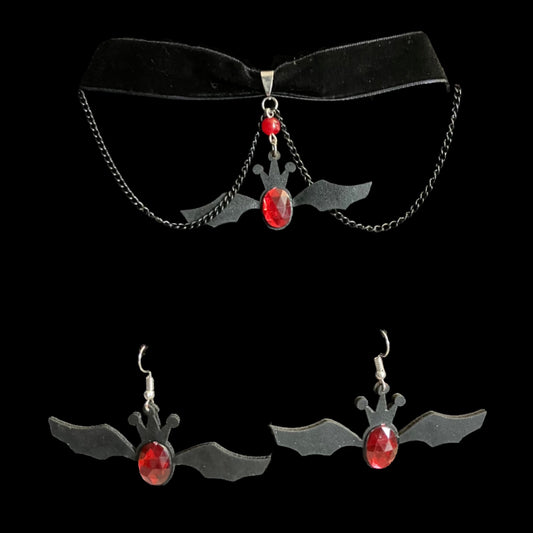 Bat Queen Jewelry Set