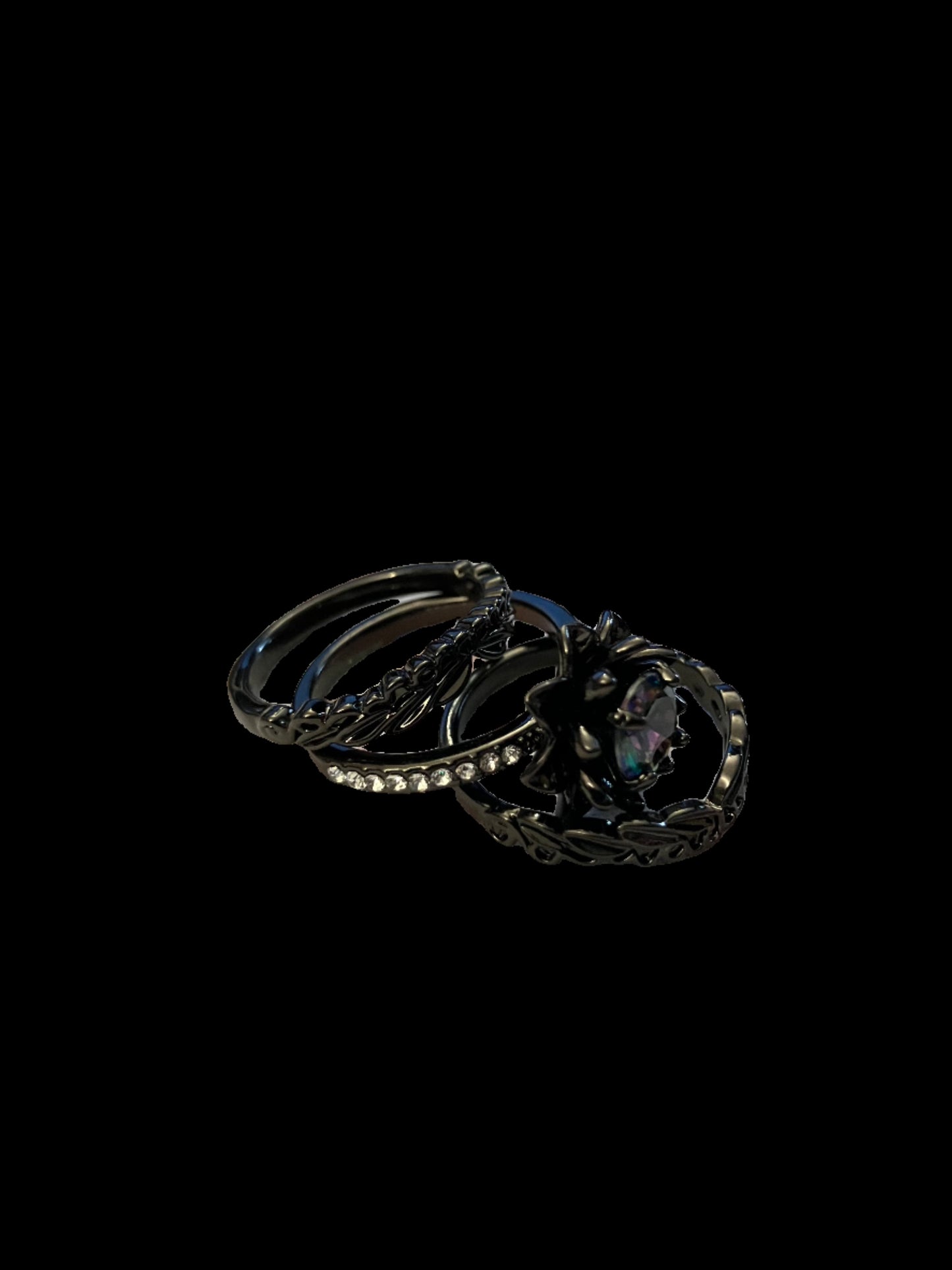 Shadow Lily Ring